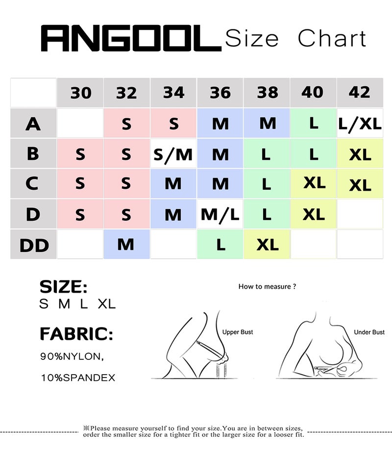 ANGOOL Strapless Comfort Wireless Bra with Slip Silicone Bandeau Bralette Tube Top 1Pack Black - Image 5